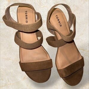 Torrid Women's Tan Strappy Sandals - WW